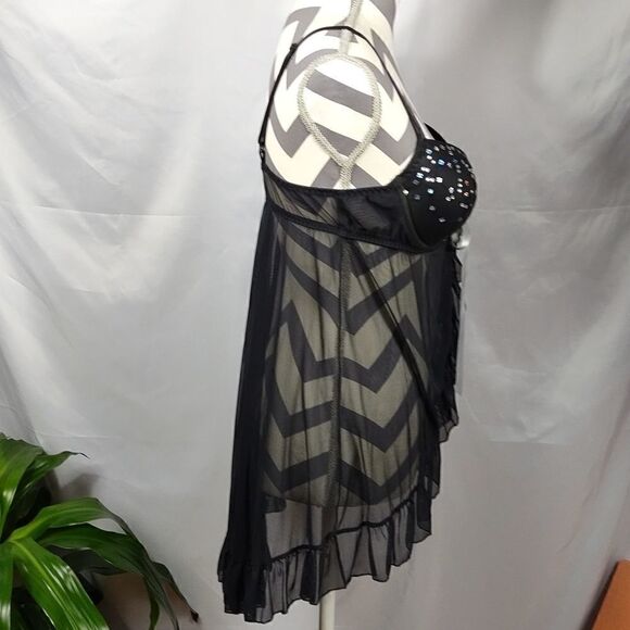 NWOT Inner Secrets Lingerie Sequined Bra Top - Picture 3 of 6